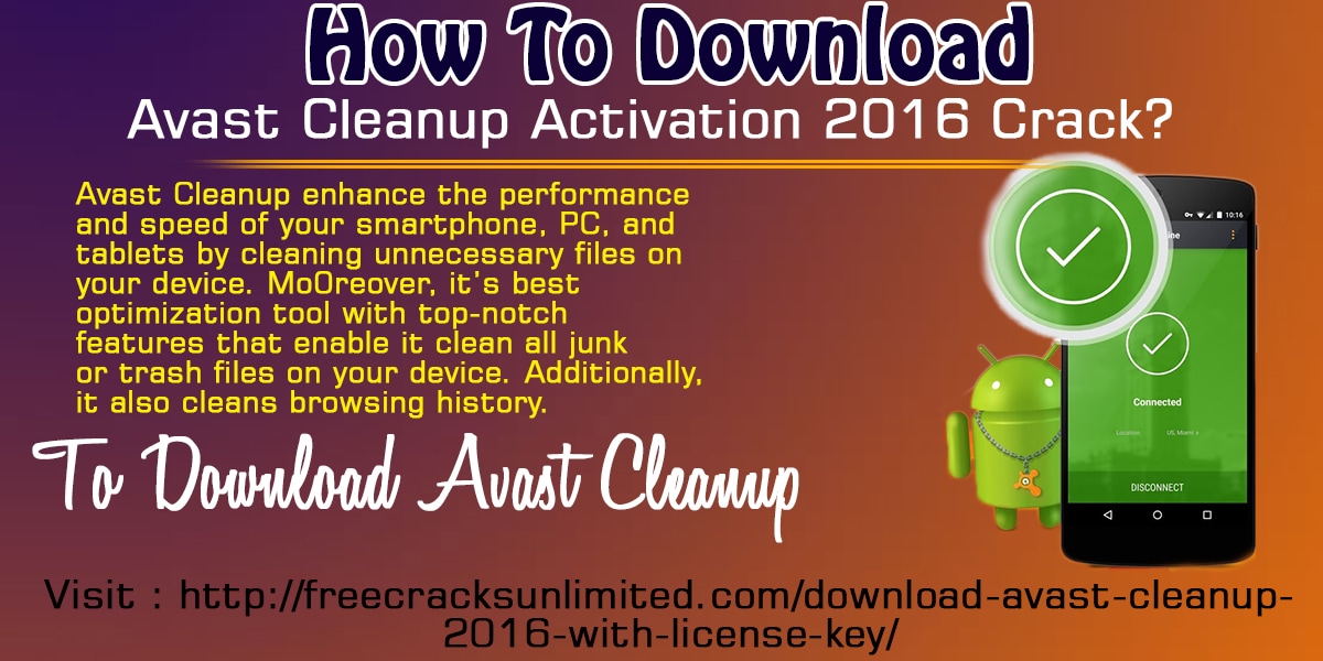 free avast cleanup activation code 2016